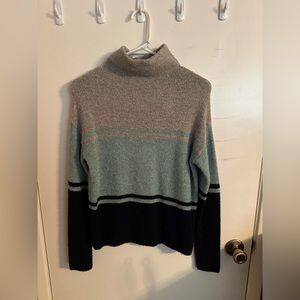 Multicolor turtleneck sweater